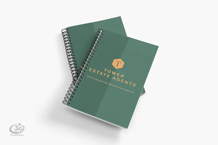 سفارش طراحی و چاپ اختصاصی دفترچه یادداشت تبلیغاتی حرفه ای